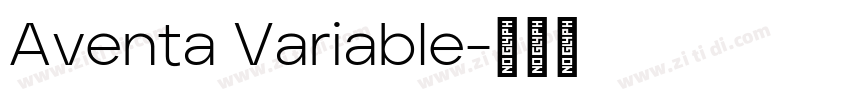 Aventa Variable字体转换